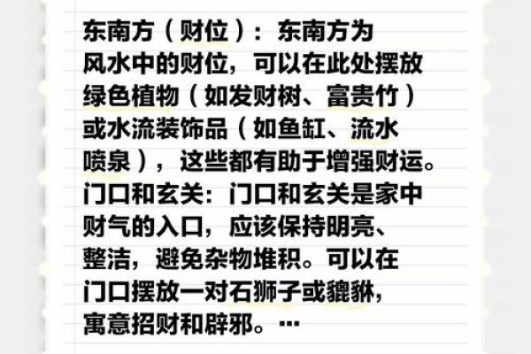 风水学中财位与旺位的关键差异