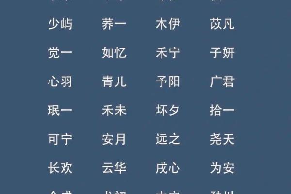 简洁而有力的单字名字大全 简洁而有力的单字名字大全