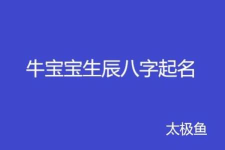 牛年宝宝起名字：如何结合生肖和八字