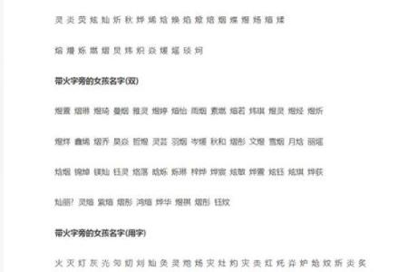 五行属火的名字选择：为女孩取一个寓意深远的名字