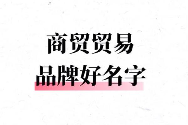 商贸公司命名中的字词搭配与寓意解析