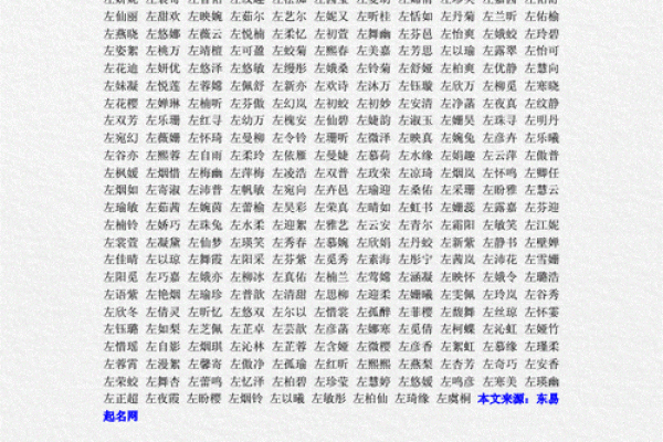 探讨左名字在中国命名中的文化价值 探讨左名字在中国命名中的文化价值