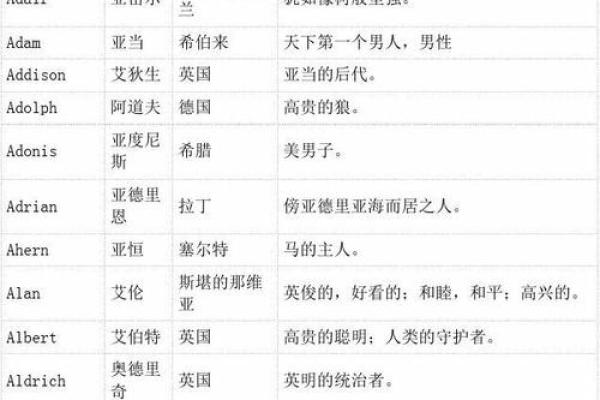 各类英语名字大全,满足不同需求 各类英语名字大全,满足不同需求