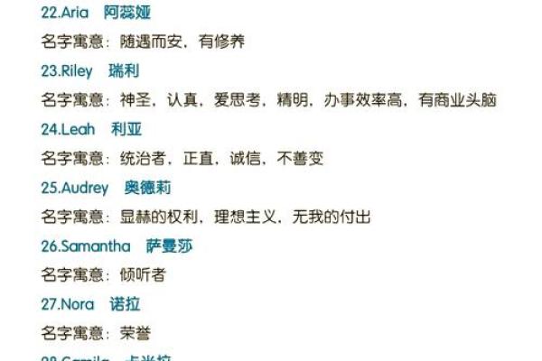 英文起名网背后的选名技巧与理念