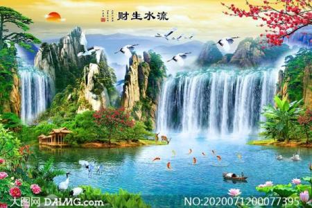 风水学中的招财山水风景与财运提升关系