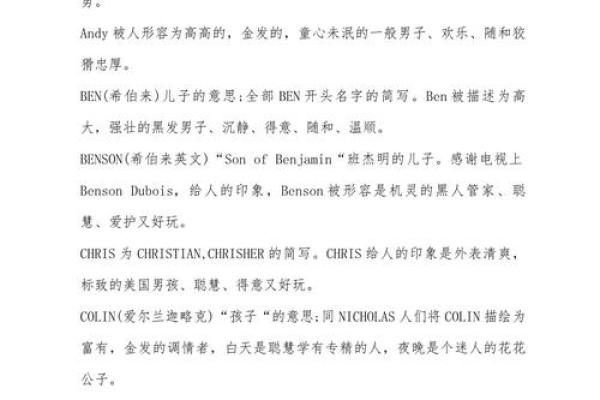 适合不同性格男孩的英文名字建议
