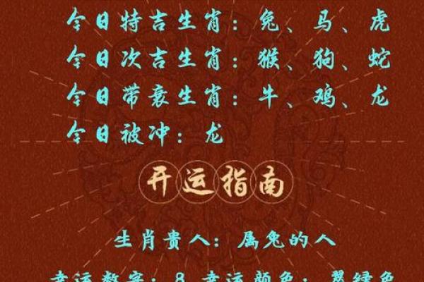 每日生肖运程预测：揭示今日的运势走势与重点