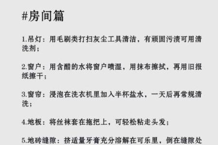 家庭风水与卫生清洁：健康居家从细节开始