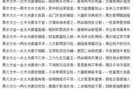 男命八字合婚：八字配对中的吉凶解析