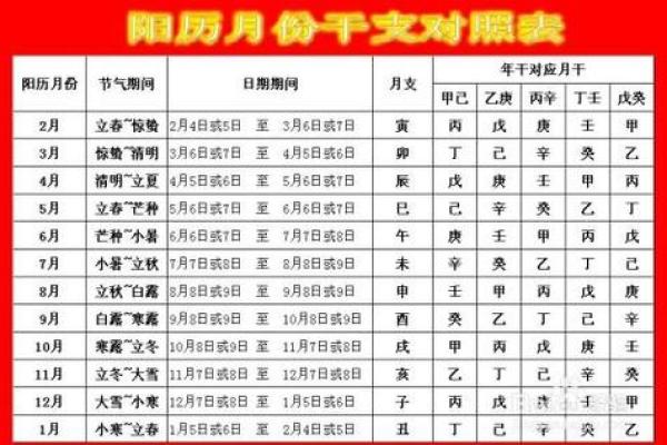生辰八字五行对照表的应用与解析 生辰八字五行对照表的应用与解析