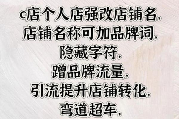 注册店铺名字的重要性与创意技巧