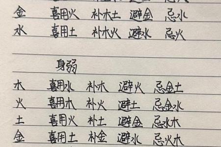 生辰八字与五行对照表：如何根据五行分析你的命运运势