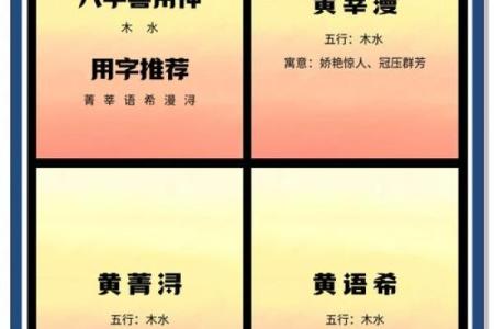 黄姓女孩名字的独特寓意与取名技巧