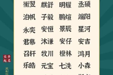 出生男宝宝起名指南 寓意与音韵的完美结合