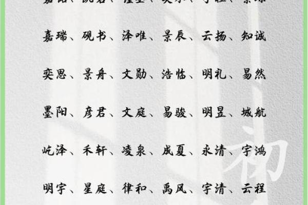 衍字在男孩名字中的独特寓意与选择推荐