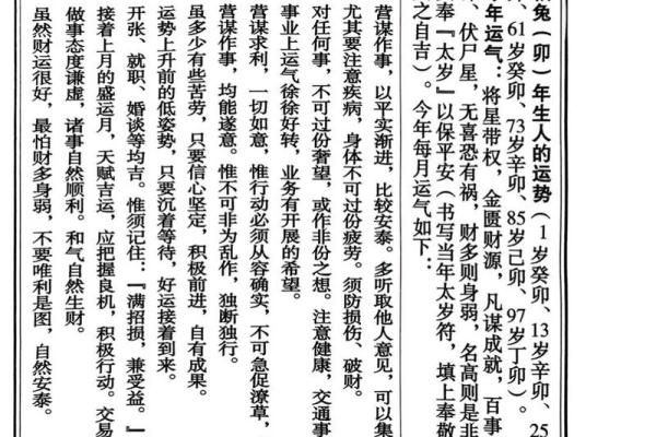 属兔人在本命年的运势解析 属兔人在本命年的运势解析