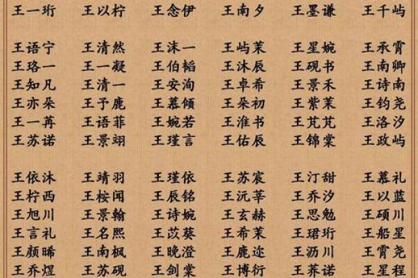 给王姓孩子起个有寓意的名字方法