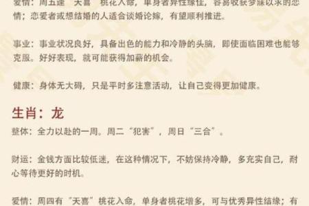 本周生肖运程解析：哪些属相迎来好运