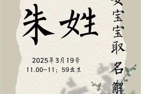 姓朱女宝宝起名指南：选择寓意深远的名字方案