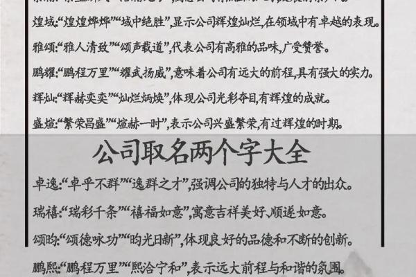 中国公司起名技巧与创意建议 中国公司起名技巧与创意建议
