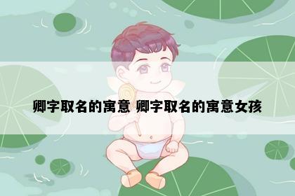 卿字取名的寓意 卿字取名的寓意女孩