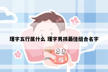 瑾字五行属什么 瑾字男孩最佳组合名字