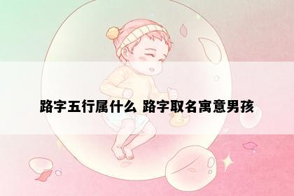 路字五行属什么 路字取名寓意男孩
