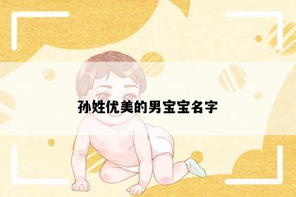 孙姓优美的男宝宝名字