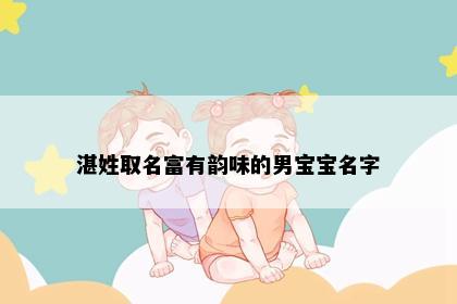 湛姓取名富有韵味的男宝宝名字