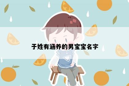 于姓有涵养的男宝宝名字