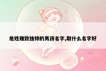 危姓雅致独特的男孩名字,取什么名字好