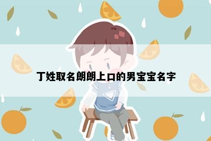 丁姓取名朗朗上口的男宝宝名字