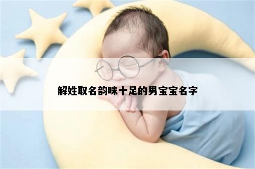 解姓取名韵味十足的男宝宝名字