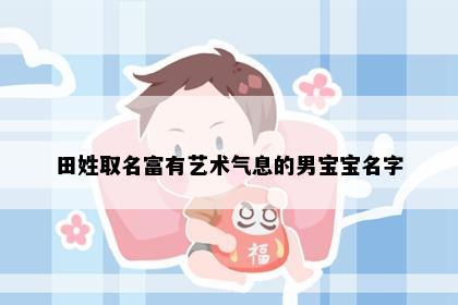 田姓取名富有艺术气息的男宝宝名字