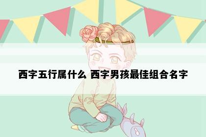 西字五行属什么 西字男孩最佳组合名字