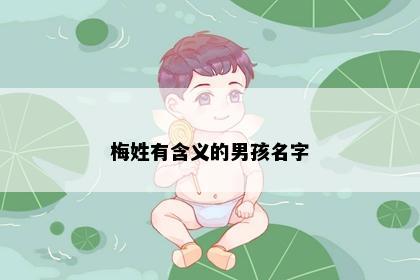 梅姓有含义的男孩名字