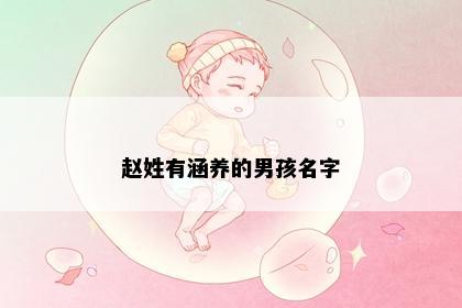 赵姓有涵养的男孩名字
