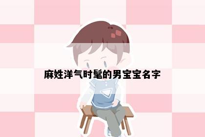 麻姓洋气时髦的男宝宝名字