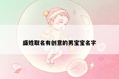 盛姓取名有创意的男宝宝名字
