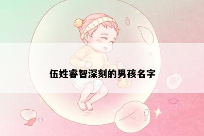 伍姓睿智深刻的男孩名字