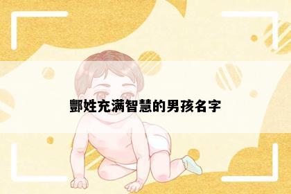 酆姓充满智慧的男孩名字
