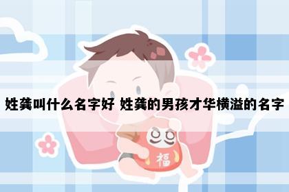 姓龚叫什么名字好 姓龚的男孩才华横溢的名字