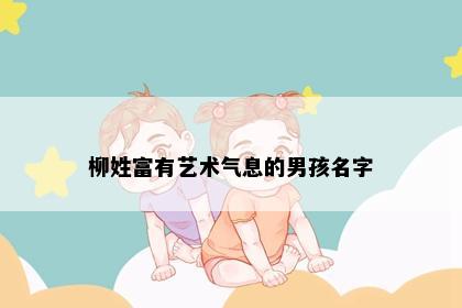 柳姓富有艺术气息的男孩名字