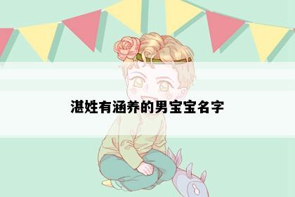 湛姓有涵养的男宝宝名字