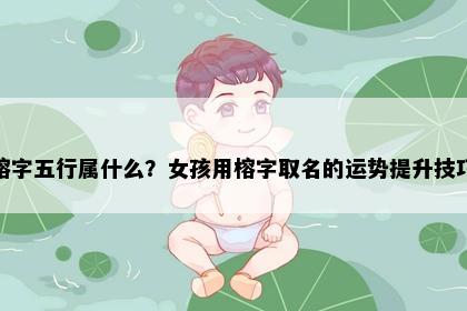 榕字五行属什么？女孩用榕字取名的运势提升技巧