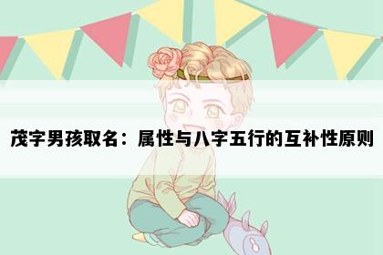 茂字男孩取名：属性与八字五行的互补性原则
