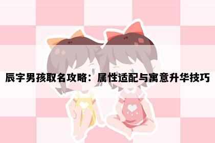 辰字男孩取名攻略：属性适配与寓意升华技巧