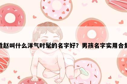 姓赵叫什么洋气时髦的名字好？男孩名字实用合集