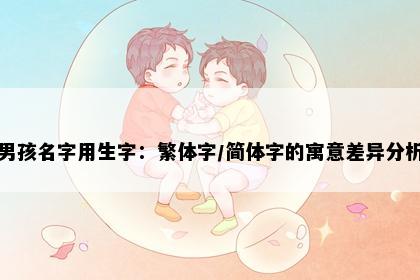 男孩名字用生字：繁体字/简体字的寓意差异分析