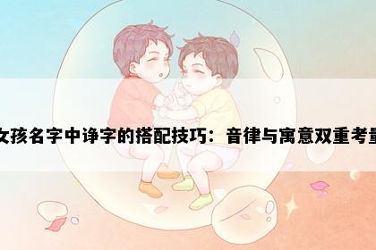 女孩名字中诤字的搭配技巧：音律与寓意双重考量
